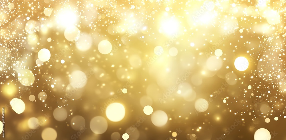 A golden background with glitter and bokeh lights, creating an elegant atmosphere for festive or award-winning themes. A golden background with glitter and bokeh lights, creating an elegant atmosphere for festive or award-winning themes.
