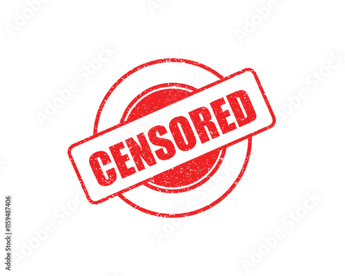 Censored Stamp - Warning, Restricted, Forbidden