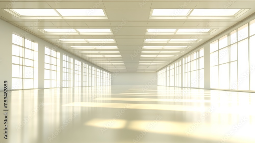 Fototapeta premium Modern Sustainable Building with Natural Daylight