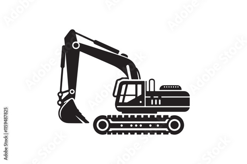 Creative excavator illustration