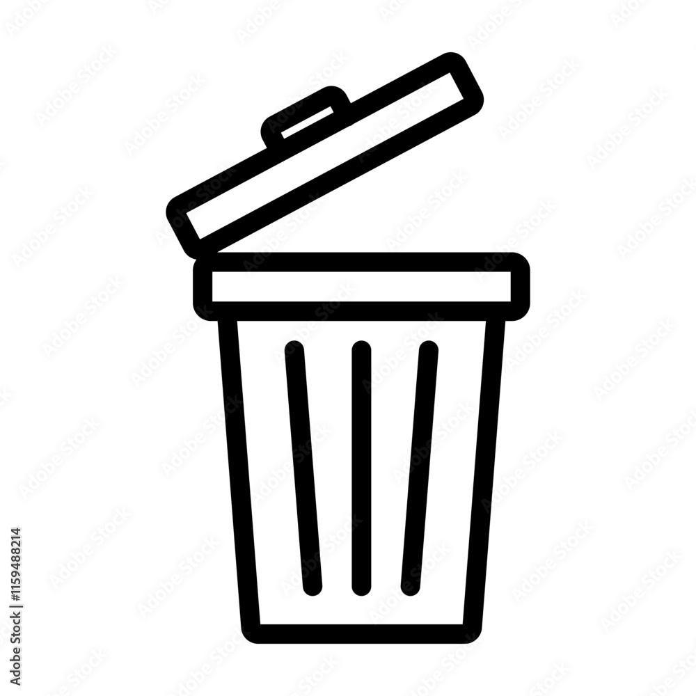 Delete Data Vector Line Icon Design Delete Data Vector Line Icon Design