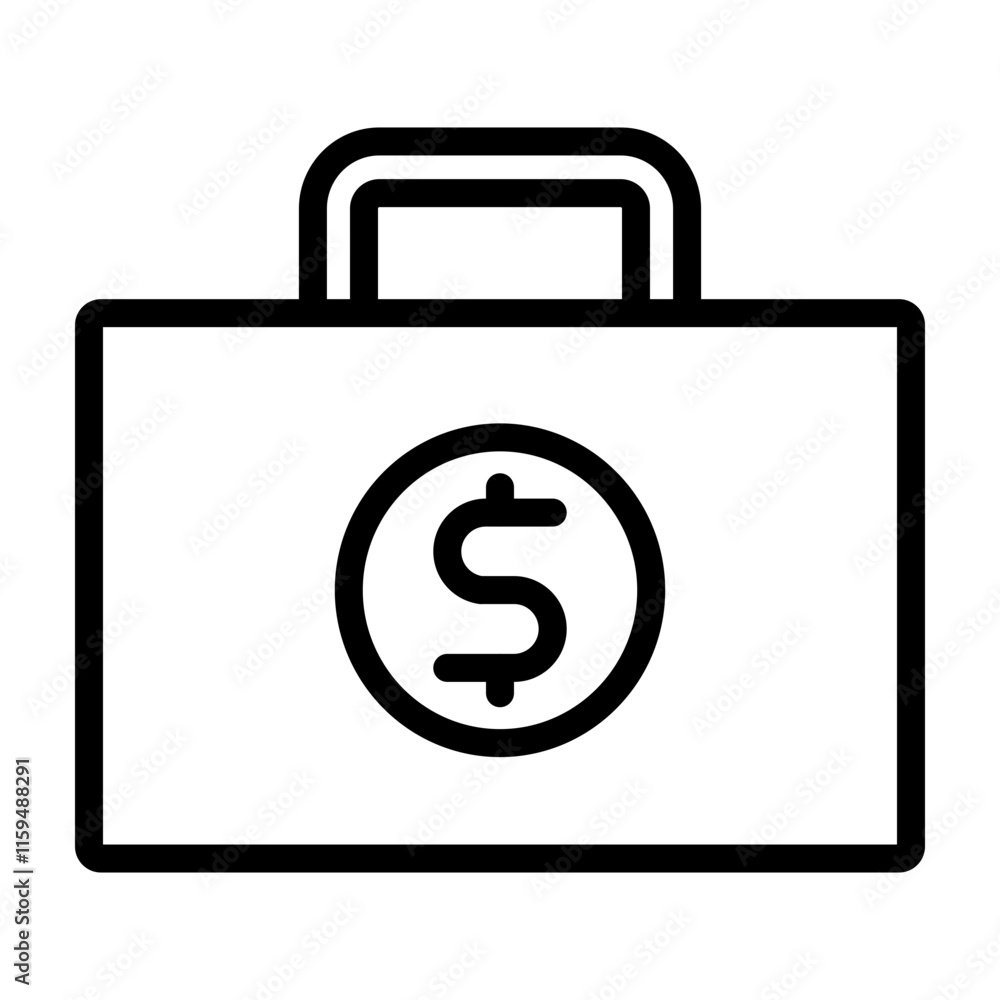Money Laundering Vector Line Icon Design Money Laundering Vector Line Icon Design
