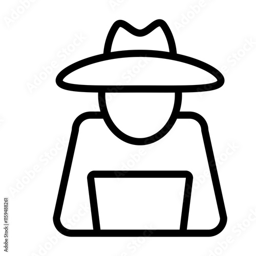 Fraud Vector Line Icon Design