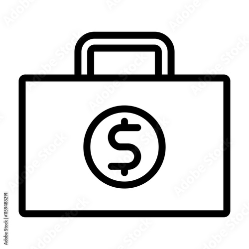 Money Laundering Vector Line Icon Design