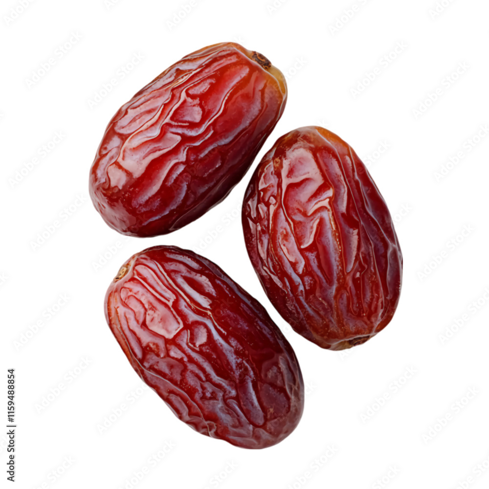 Red dates isolated on transparent background Red dates isolated on transparent background