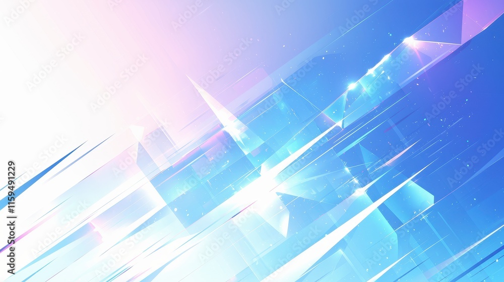 Abstract blue and pink geometric background with light effects. Abstract blue and pink geometric background with light effects.