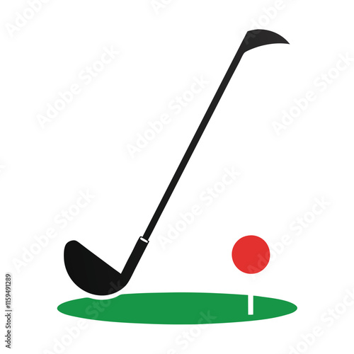 golf ball and tee