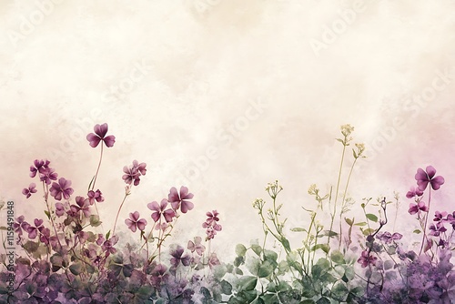 Collection of Vibrant Floral Watercolor Artworks Featuring Pink Cherry Blossoms, Golden Yellow Autumn Leaves, and Lush Green Branches - Perfect for Nature-Inspired Decor, Prints, and Digital Projects