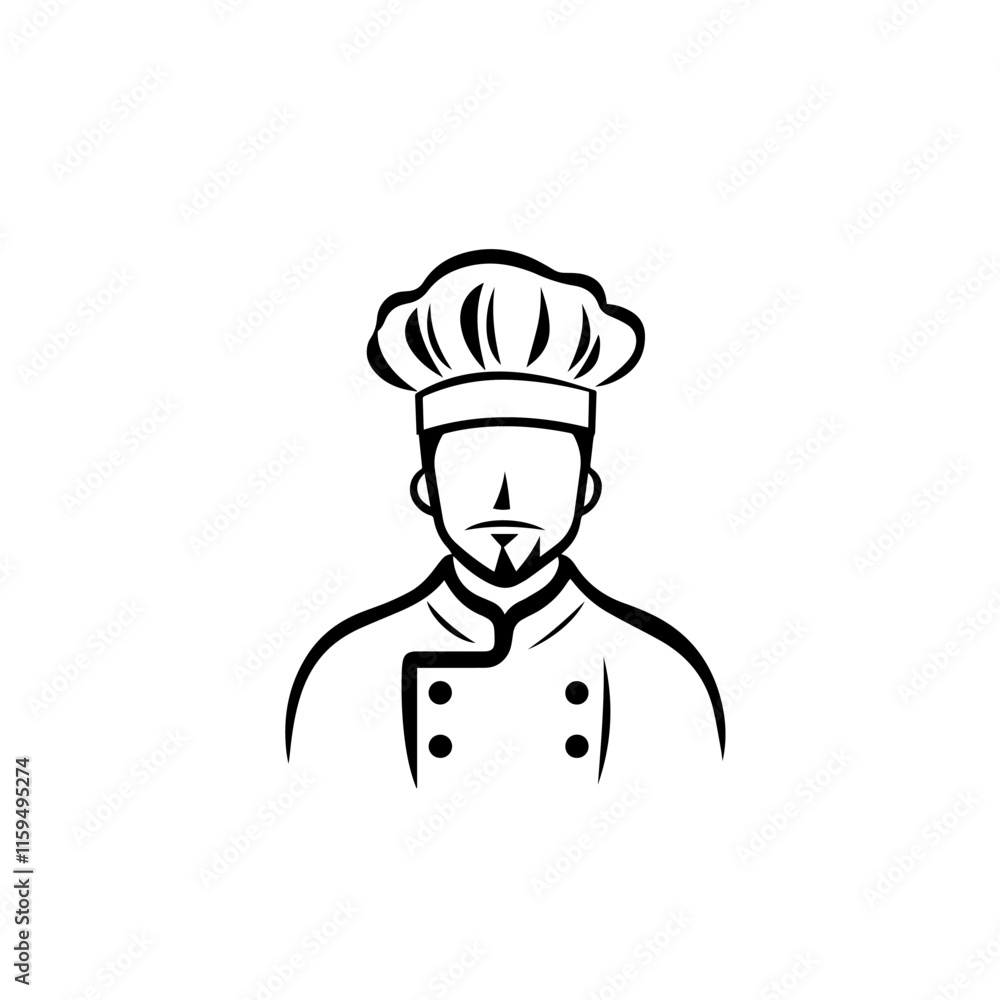Chef Icon. Trendy Style Vector Illustration Symbol Chef Icon. Trendy Style Vector Illustration Symbol