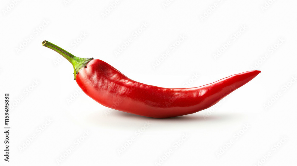 Red chili pepper on white background Red chili pepper on white background