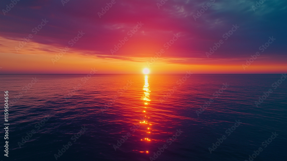 Fototapeta premium sunset in the sea