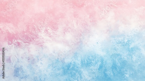 Abstract pastel art blending pink and blue hues into a tranquil and seamless gradient design. photo