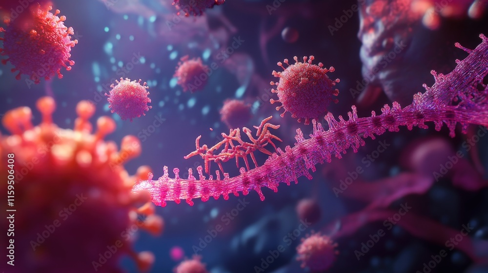 Nanobots repairing strand of human dna during viral infection Nanobots repairing strand of human dna during viral infection