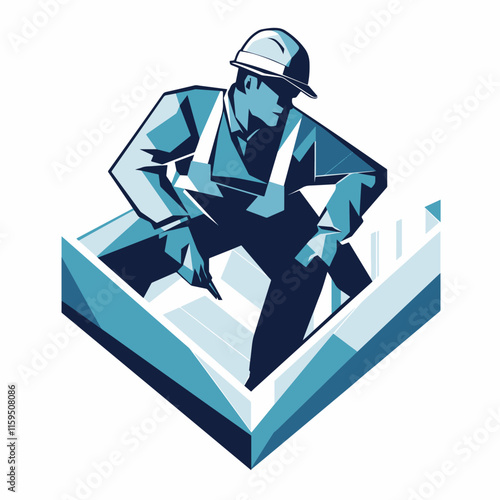 Construction Worker Logo