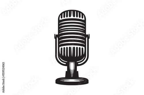 microphone silhouette vector 7.eps