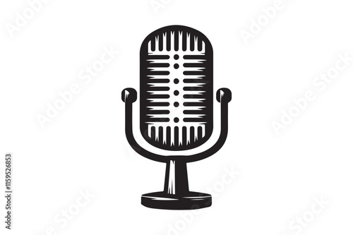 microphone silhouette vector 13.eps