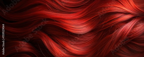 Bold red streaks with textured glowing accents, Generative AI