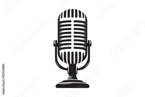 microphone silhouette vector 22.eps