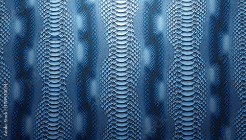 Wallpaper Mural Abstract blue wavy pattern with optical texture Torontodigital.ca