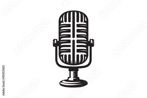 microphone silhouette vector 27.eps