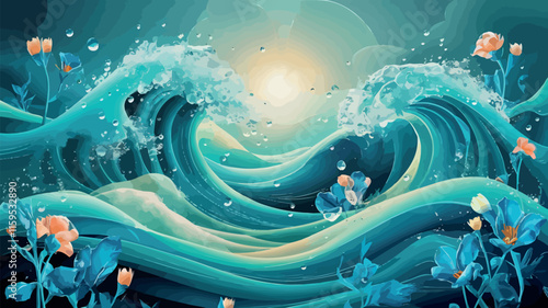 blooming tides petal drift wave garden inked blossoms flowing floral petal streams whispering waves floral currents ink ripple blooms
wave-kissed
