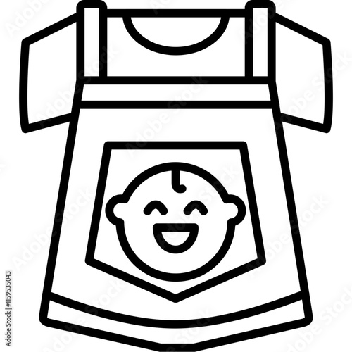 Baby clothes Icon