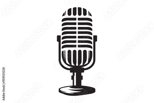 microphone silhouette vector 37.eps