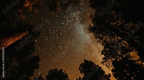 Night sky nature landscape background