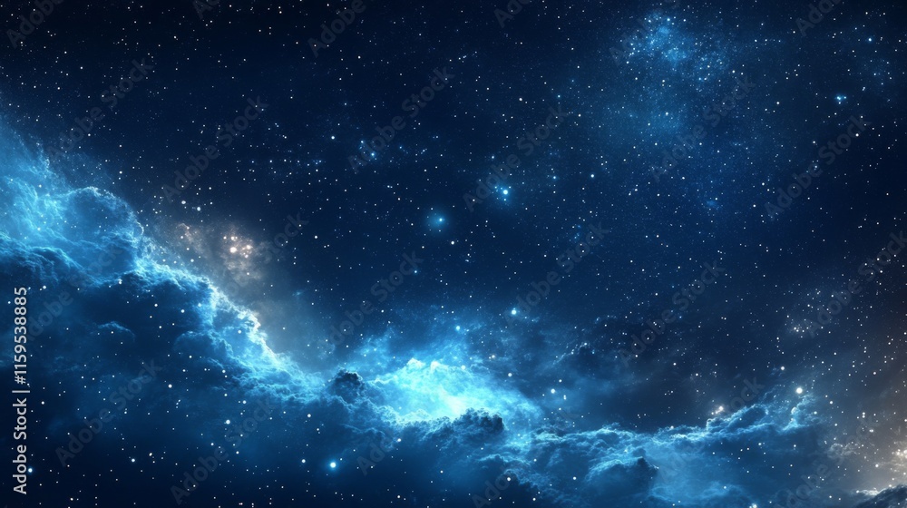 Fototapeta premium Night sky nature landscape background