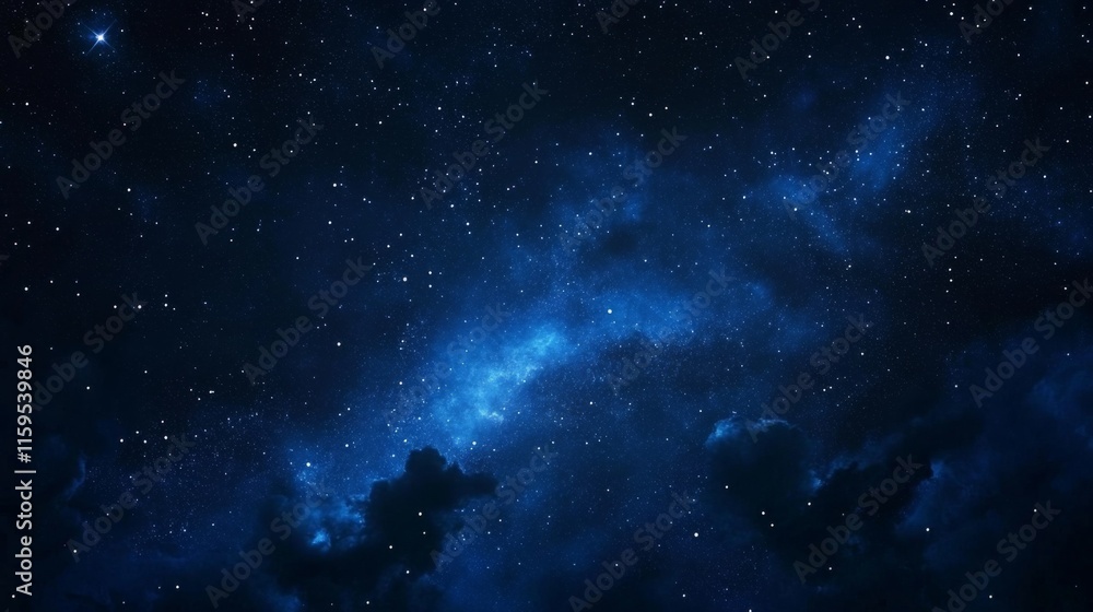 Fototapeta premium Night sky nature landscape background