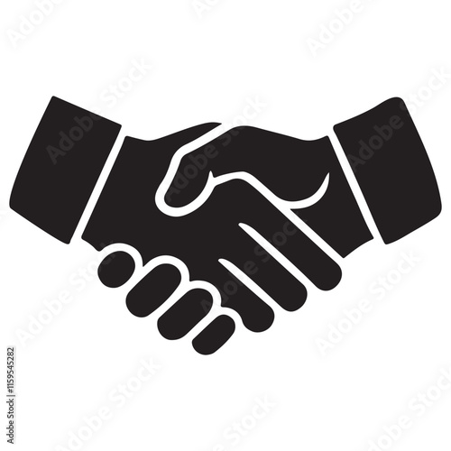 Handshake Icon Representing Business Partnership