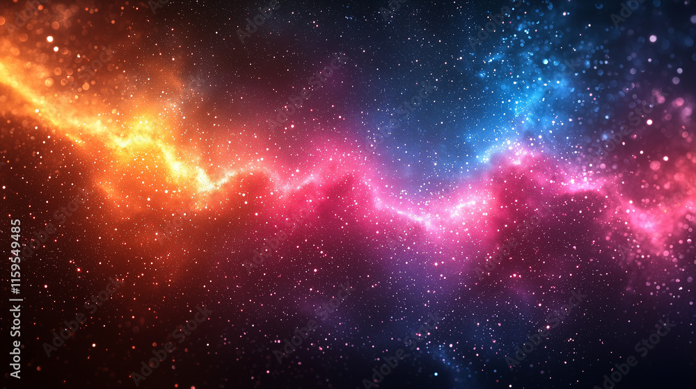 Naklejka premium background with multicolor stars