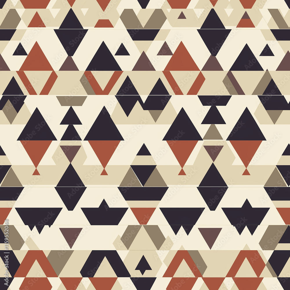 Geometric pattern featuring triangles in earthy tones against a light background, creating a modern and stylish aesthetic. Geometric pattern featuring triangles in earthy tones against a light background, creating a modern and stylish aesthetic.