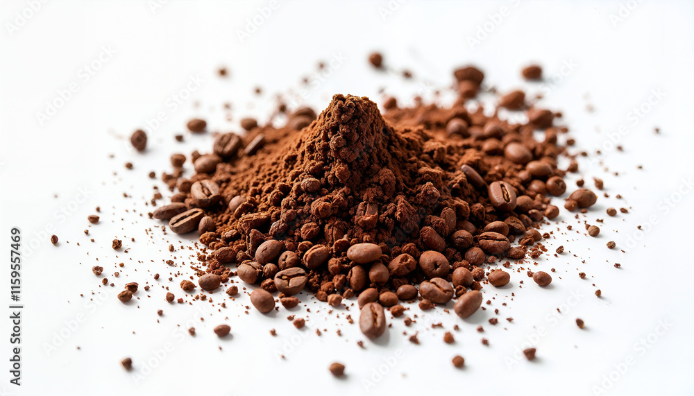 coffee beans isolated on a white background coffee beans isolated on a white background