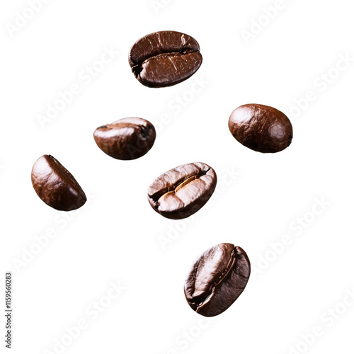 Wallpaper Mural coffee beans isolated on transparent background Torontodigital.ca