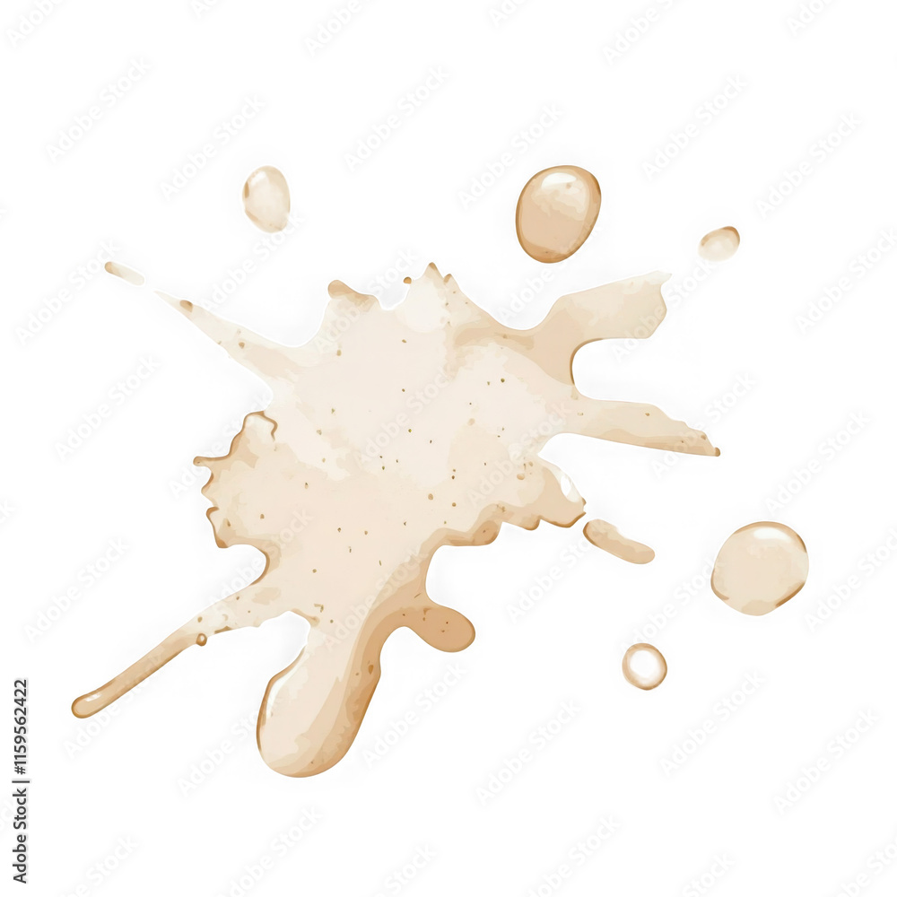 Coffee stains isolated on a transparent background. Royalty high-quality free stock PNG image of Coffee and Tea Stains Left by Cup Bottoms. Round coffee stain isolated, cafe stain fleck drink beverage