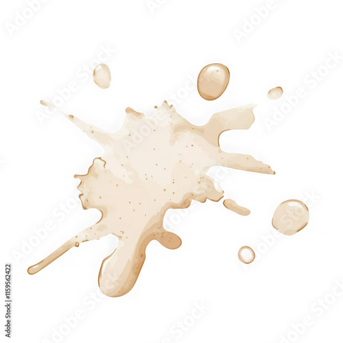 Obraz na płótnie Coffee stains isolated on a transparent background. Royalty high-quality free stock PNG image of Coffee and Tea Stains Left by Cup Bottoms. Round coffee stain isolated, cafe stain fleck drink beverage w salonie