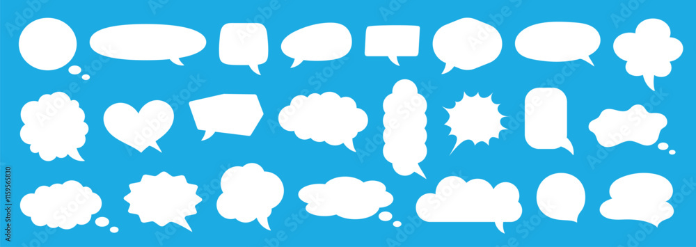 Speech bubble collection. Speech balloon, communication, dialog balloons. Speech bubble collection. Speech balloon, communication, dialog balloons.
