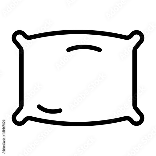 Pillow Vector Line Icon Design