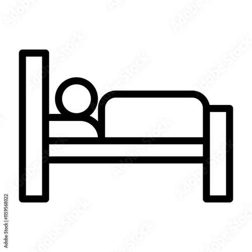 Relaxation Vector Line Icon Design