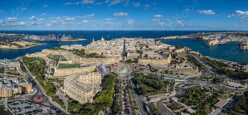 Aerial photo from Valetta, Malta
