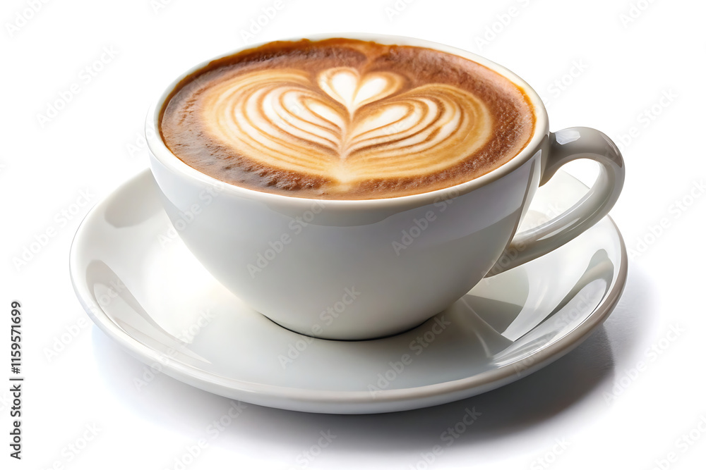 cappuccino coffee isolated on white cappuccino coffee isolated on white