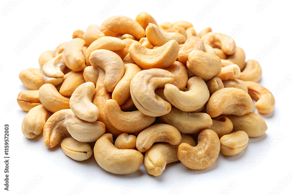 cashew nuts isolated on white background cashew nuts isolated on white background
