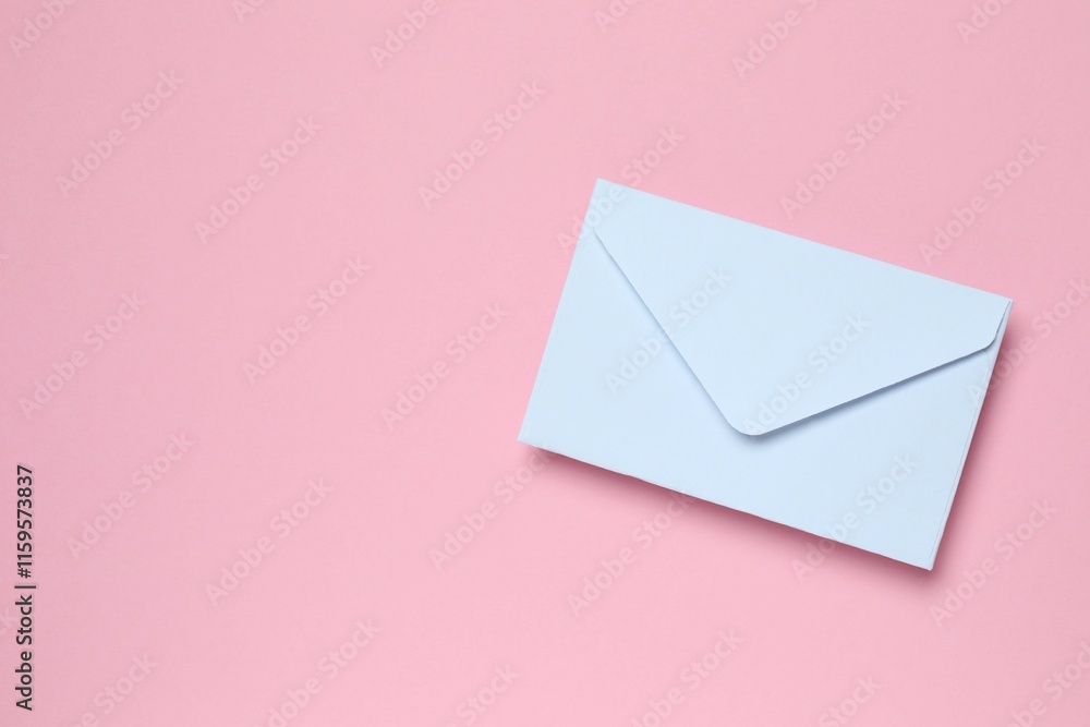 Paper envelope on color background Paper envelope on color background