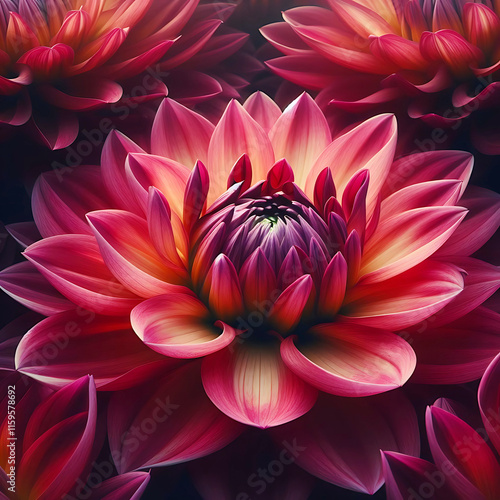 Pink lotus flower. photo