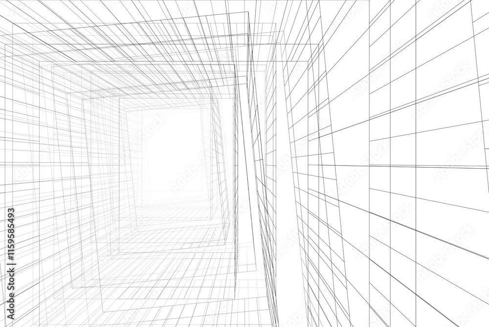 Abstract background of modern architecture 3d illustration Abstract background of modern architecture 3d illustration
