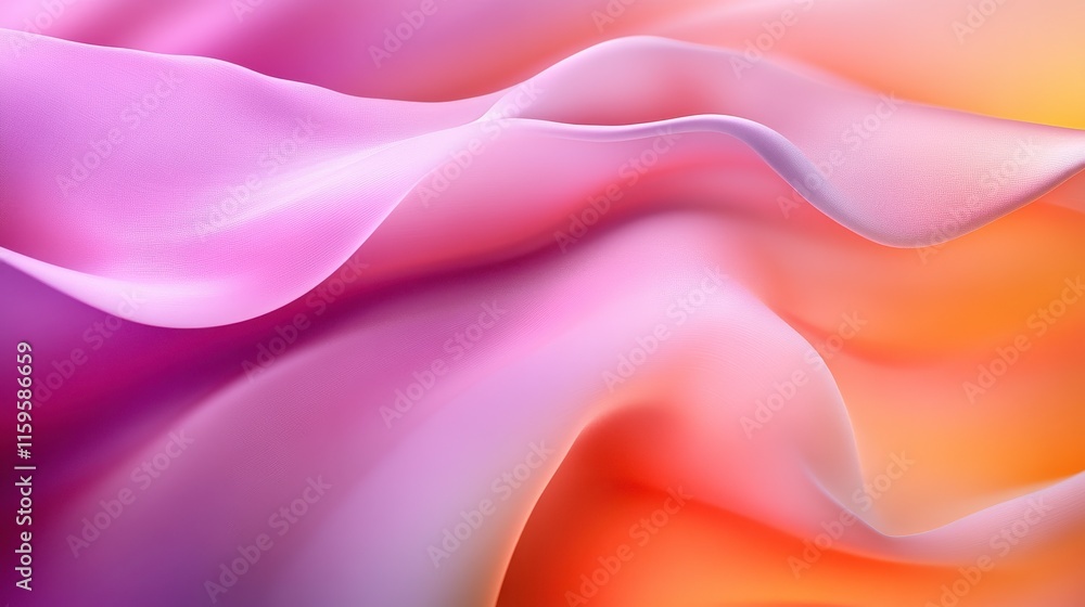 Obraz premium Colorful Abstract Waves with Clean Lines and Vibrant Texture