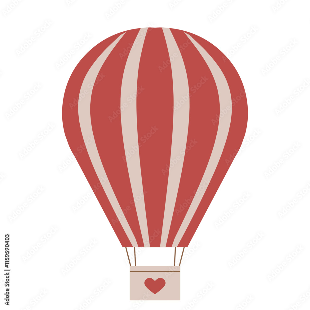 Naklejka premium Hot air balloon illustration 