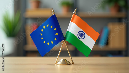 EU and India Flags: A Symbol of Global Cooperation