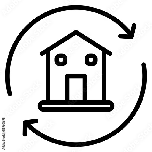 Refinancing Line Icon